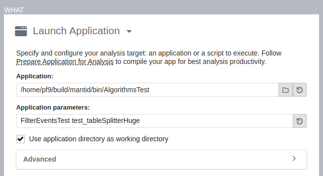 Example configuration